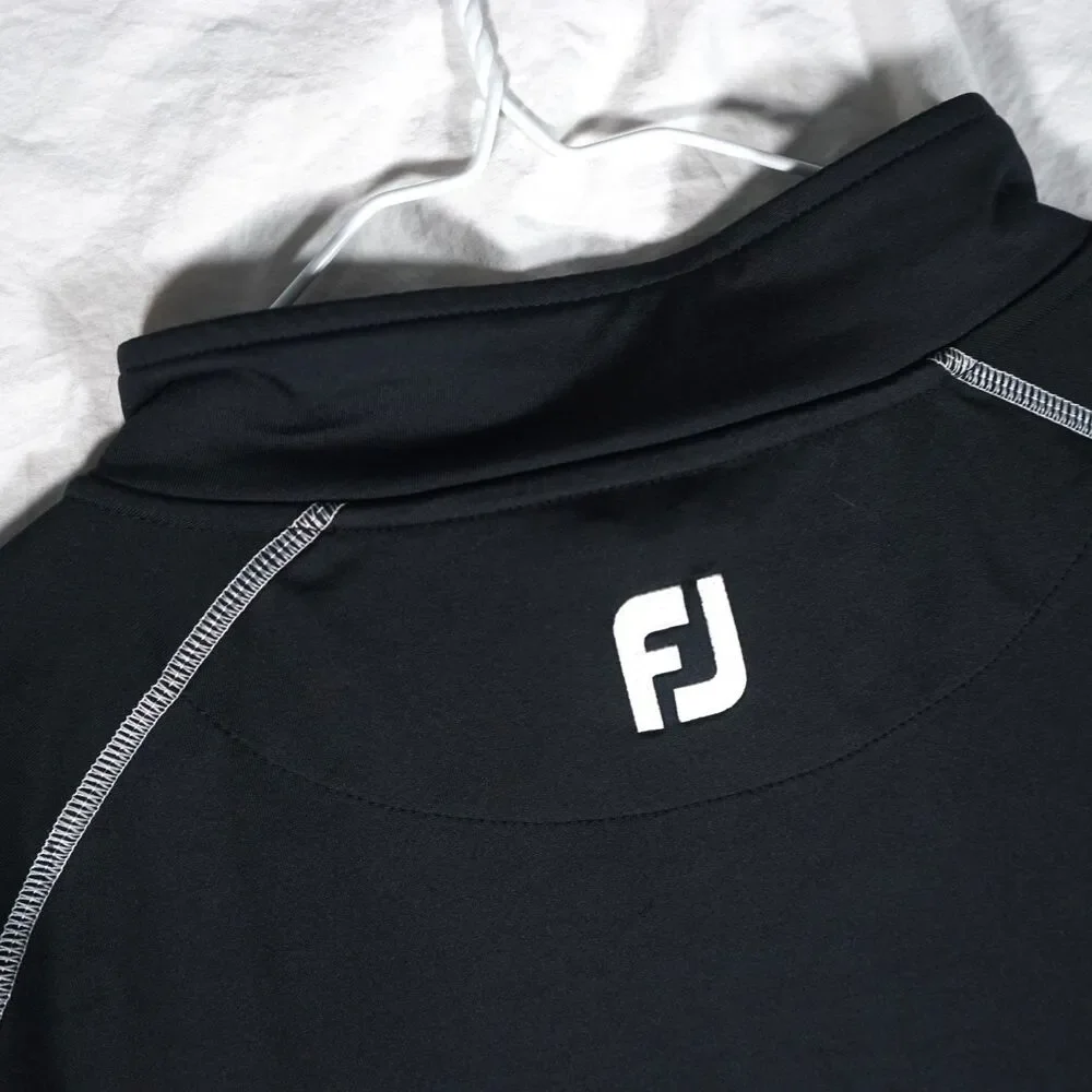 FootJoy Quarter Zip Athletic Jacket Black 2XL
